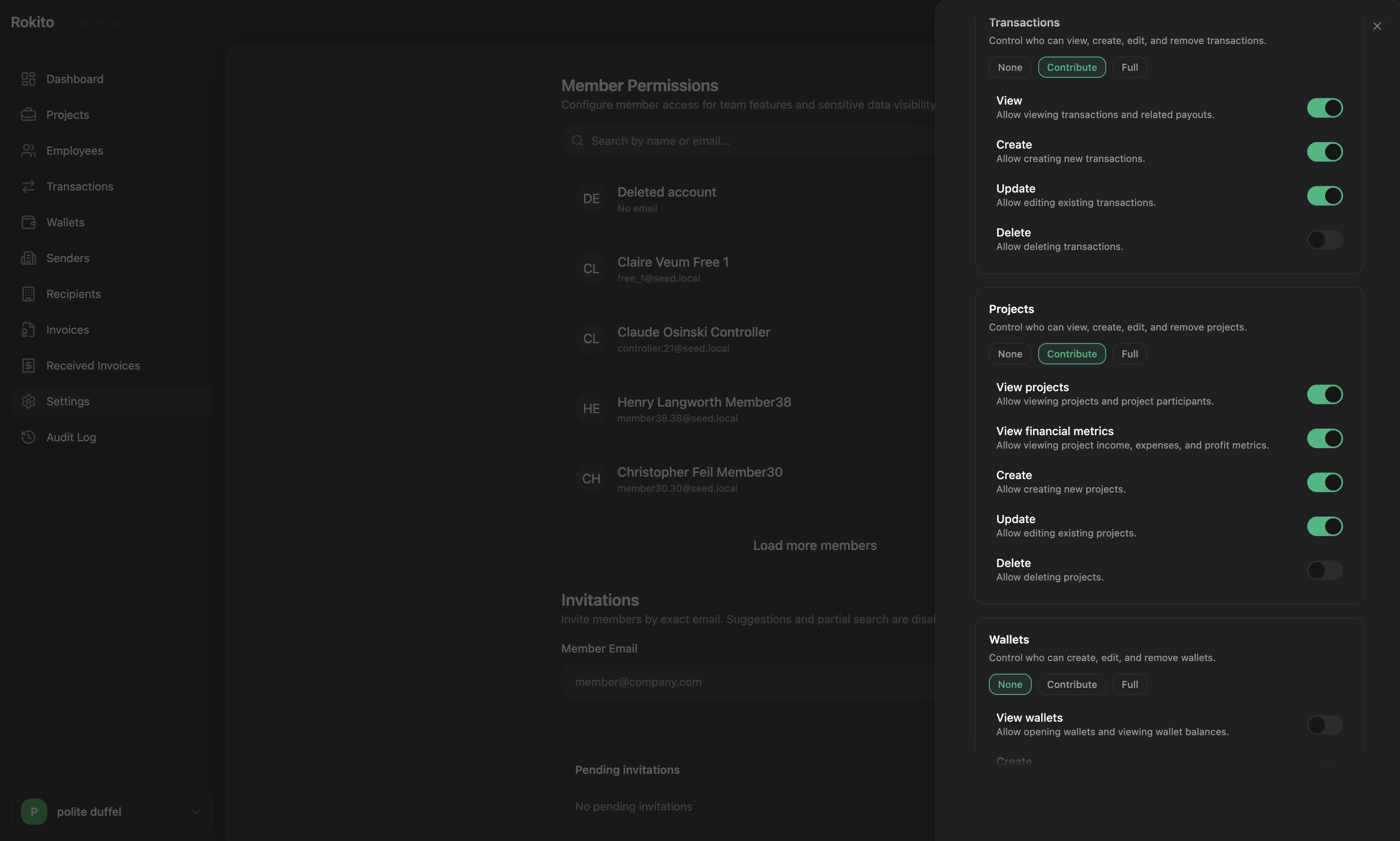 Advanced Permissions
